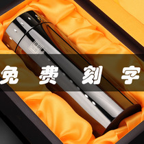  S999 sterling silver liner thermos cup for men and women high-end teacup lettering health care gift silver water cup