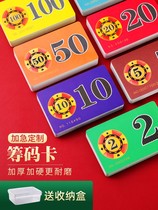 Mahjong chip card chess room special token brand to play mahjong money plastic frosted concubine chip card