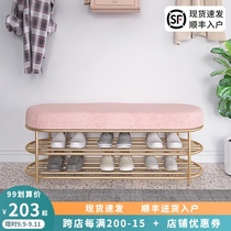 Entering the door to change shoes and stools home doors shoes and stools can sit on shoes net red creative shoes and stools