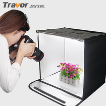 Traveler LED small studio 40cm Taobao photo softbox shooting props mini simple light box portable foldable photo box still life shooting dimmable light box