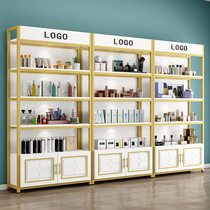 Cosmetic display cabinet beauty salon product display cabinet storage rack multi-layer skin care product display cabinet barber shop display rack