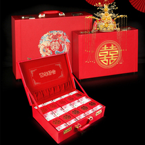 Gift box gift box gift box wedding box bride dowry box dowry box Xiuhe clothing hand luggage red suitcase