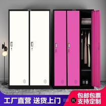 Three-door tin cabinet thickened locker office two-door dressing locker office two-door change wardrobe closet locker staff dormitory cabinet