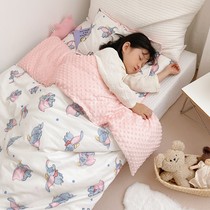 Kindergarten quilt three pieces of pure cotton childrens baby enter the garden six packs containing core nap baby bedding