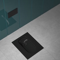 Yue Le Nordic creative black squatting toilet hidden into the wall hidden induction water tank embedded squatting toilet