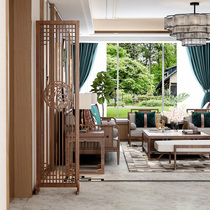 Chinese solid wood screen folding partition Living room Mobile bedroom Hotel wall Office Modern simple occlusion entrance