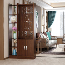 New Chinese screen partition living room entrance cabinet simple modern shelter home wall shelter shoe cabinet decoration