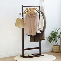 Solid Wood simple household hanger storage rack storage floor clothes shelf simple modern bedroom living room coat rack