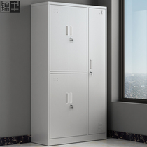 Thickened five-door locker staff locker gym with lock for wardrobe filing cabinet iron cabinet glass bookcase