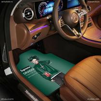 Audi a4l a6l q5l q3 q2l a5 a7 q7 a8l a3 sedan monolithic cartoon car floor mat