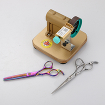  Sharpening hair scissors special sharpening stone Professional fast abrasive desktop artifact Barber shop household self-sharpening scissors