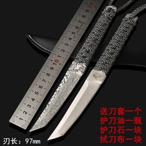 Outdoor saber straight knife knife self-defense military knife long wilderness survival Special Forces open blade knife