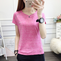  Quick-drying t-shirt womens short-sleeved summer outdoor running sports mountaineering quick-drying loose thin breathable quick-drying suit