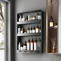Punch-free toilet bathroom shelf wall-mounted toilet wash table wall corner supplies storage rack