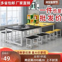Summer vacation Childrens tables and chairs Preschool children Early childhood learning reading area Childrens art training course table Kindergarten