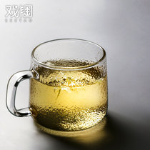 Japanese Handmade Hammer Glass Home Transparent Tea Cup Tea Cup Office Hotel Restaurant Drinking Water Cup