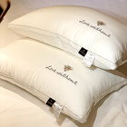 Five star hotel pillow core a pair of household double single pillow to protect cervical vertebrae and help sleep pure cotton head soft