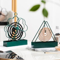 Mosquito frame household creative iron frame shelf with insect dish incense dish frame incense ash disk