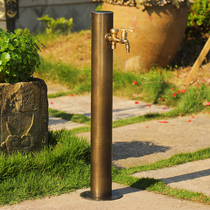 Outdoor faucet Garden antique multi-function villa household column antifreeze crack outdoor garden faucet idea