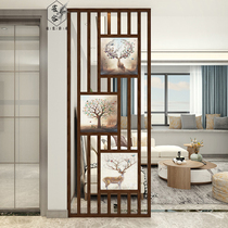 Nordic porch screen partition simple modern household grille light luxury decorative column living room hollow seat screen
