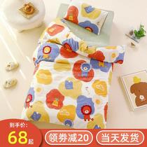 Kindergarten quilt three pieces of baby nap in park with pure cotton cotton cotton cotton bedding and bedding six pieces