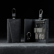 Men Home Key Bag Access Control Zero Wallet Multifunction New Large Capacity Upscale Genuine Leather Waist Hanging Lock Key Bag