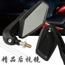 Electric car rear mirror motorcycle modification accessories decoration personality Ling shaped ghost fire CG125 plastic reflective mirror