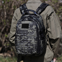 Tactical dragon egg backpack womens and mens travel summer training luggage bag mountaineering bag notebook Oxford cloth backpack