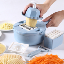 Kitchen Multifunctional Cutter Shredded Potato Shredder Potato Grid Slicer Slicer Inserting and Scraping Vegetable Shredding Silk Wiping Artifact