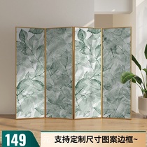Modern minimalist custom aluminum alloy screen partition living room entrance to block bedroom hotel folding movable folding screen