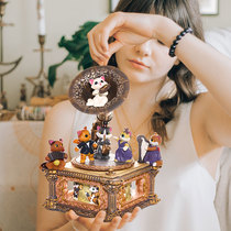 New year music box crystal ball phonograph childrens music box to send girls and girls 10 birthday gifts