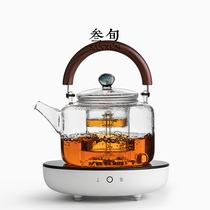 Thirty-year electric pottery stove tea maker household thickened heat-resistant glass cooking teapot large capacity automatic tea stove steaming tea maker