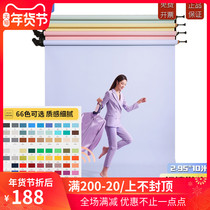 2 95X10m thick photo photography background paper solid color studio studio portrait children shooting black and white background