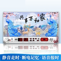 Perpetual calendar electronic bell 2022 new wifi table hanging wall living room with calendar hanging wall plug-in digital calendar