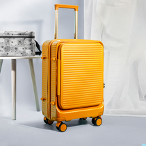 Japanese high-value expandable side-open luggage 20-inch front opening boarding case men and women travel trolley case 24