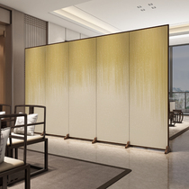 Little lucky light luxury golden screen partition modern simple fashion porch living room hotel decoration folding movement