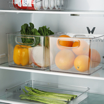 Wanjianing refrigerator portable storage basket Plastic kitchen storage box Fruit and vegetable food box Transparent food preservation box