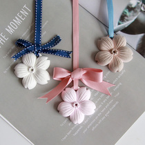 Mu er aromatherapy gypsum diy silicone mold Korean-style expanded stone cherry blossom listing mold car hanging silicone mold