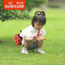 supercute Ladybug childrens crossbody bag Kindergarten coin purse Mens and womens baby cute Beetle shoulder bag