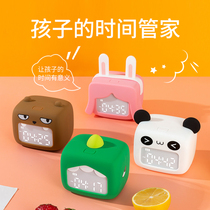 Electronic small alarm clock students use children to get up artifact boy bedroom big volume charging Cartoon Countdown Clock