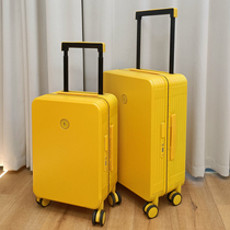 Export Japan pc aluminum frame luggage 30 inch trolley case 22 inch suitcase student wide tie rod male and female leather box