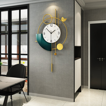 Nordic light luxury creative clock living room modern simple fashion personality hanging wall Net red home decoration silent clock