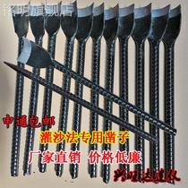 Chisel long handle high carbon steel as a round bucket shovel iron quality experimental tool semi-round moon shovel