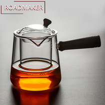 Rhodemeco glass boiling teapot high temperature resistant large capacity anti-scalding side put steamed teapot Japanese household tea set single pot