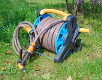 Water pipe truck storage rack household tube winder gardening watering hose washing frame large water pipe rack winding rack