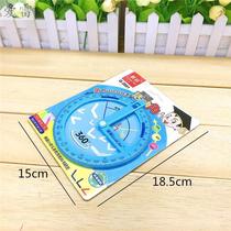 New activity angle ruler primary school students use fourth grade mathematics protractor multi-function Full Circle single diagonal artifact