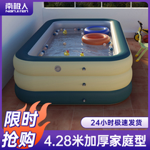 Large inflatable swimming pool thickened household baby child Child baby family folding bucket Adult outdoor cistern