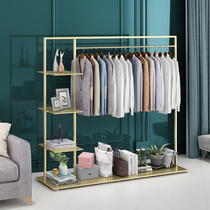 Bedroom hanger floor-to-ceiling indoor coat rack Nordic hanger iron storage rack household simple clothes rack