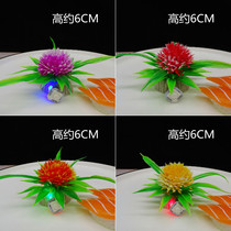 Hotel hot pot restaurant dishes plate flowers and plants cold dishes creative decoration Western food Sushi Sashimi platter imitation