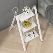 Versatile household ladder folding ladder telescopic thickened aluminium alloy herringbone three-step Safe climbing stairs small ladders
